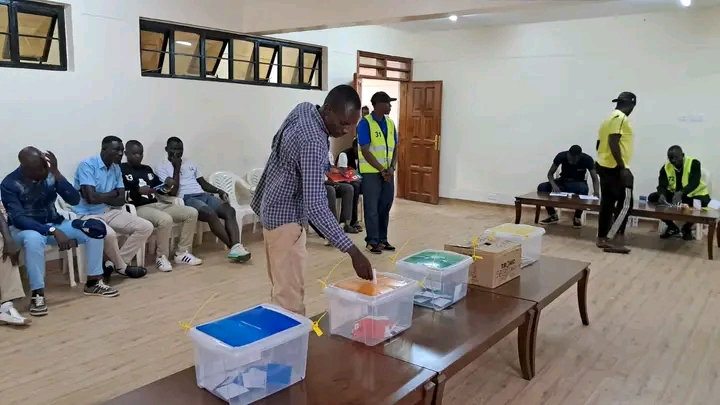 FKF delegates voting during branch elections